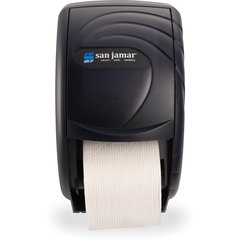 R3590TBK Oceans® Duett Standard Bath Tissue Dispenser, 1.6" core, Black Pearl  - Black