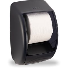 R3590TBK Oceans® Duett Standard Bath Tissue Dispenser, 1.6" core, Black Pearl  - Black