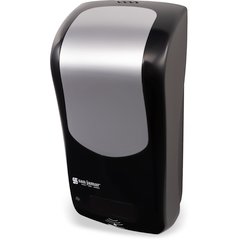 SH970BKSS Summit Rely® Hybrid Electronic Soap, Liquid & Lotion, 900 mL, Black/Stainless Steel - Stainless Steel