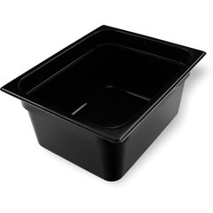 10222B03 StorPlus™ Polycarbonate Food Pan 1/2 Size, 6" Deep - Black