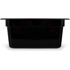 10222B03 StorPlus™ Polycarbonate Food Pan 1/2 Size, 6" Deep - Black