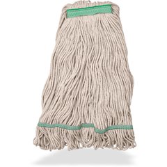 369417B00 MED NATURAL GREEN BAND MOP W/LOOPED-END - 4 PLY SY