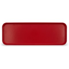 269FG017 Glasteel™ Solid Display/Bakery Tray 8.75" x 25.5" - Red