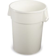 34104402 Bronco™ Round Waste Bin Trash Container 44 Gallon - White