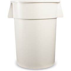 34104402 Bronco™ Round Waste Bin Trash Container 44 Gallon - White