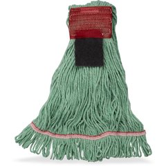 369424S09 LRG GREEN RED BAND MOP W/LOOPED-END - GREEN W/ SCR
