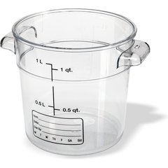 1076107 StorPlus™ Round Food Storage Container 1 qt - Clear