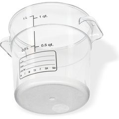 1076107 StorPlus™ Round Food Storage Container 1 qt - Clear