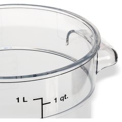 1076107 StorPlus™ Round Food Storage Container 1 qt - Clear
