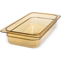 3086013 StorPlus™ High Heat Food Pan 1/3 Size, 2.5" Deep - Amber
