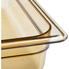 3086013 StorPlus™ High Heat Food Pan 1/3 Size, 2.5" Deep - Amber