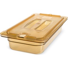 3086013 StorPlus™ High Heat Food Pan 1/3 Size, 2.5" Deep - Amber