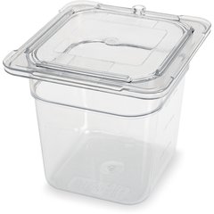 3068507 StorPlus™ Polycarbonate Food Pan 1/6 Size, 6" Deep - Clear