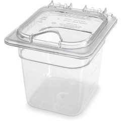 3068507 StorPlus™ Polycarbonate Food Pan 1/6 Size, 6" Deep - Clear