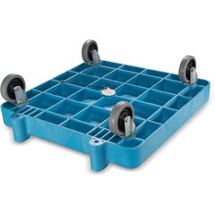 C223614 E-Z Glide™ Warewashing Rack Dolly Without Handle 22.5" x 22.5" x 8" - Blue