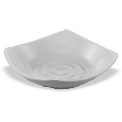 794202 Melamine Flared Rim Square Dish Bowl 5.25" - White