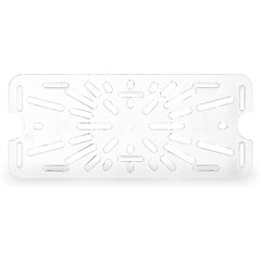 3067007 StorPlus™ Polycarbonate Food Pan Drain Grate 1/3 Size - Clear