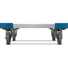 C2220A14 E-Z Glide™ Open Aluminum Dolly Without Handle 20.63" x 20.63" x 6.5" - Carlisle Blue