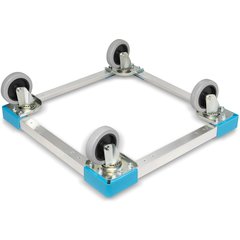 C2220A14 E-Z Glide™ Open Aluminum Dolly Without Handle 20.63" x 20.63" x 6.5" - Carlisle Blue