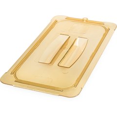 10470U13 StorPlus™ High Heat Handled Universal Food Pan Lid 1/3 Size - Amber