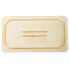 10470U13 StorPlus™ High Heat Handled Universal Food Pan Lid 1/3 Size - Amber