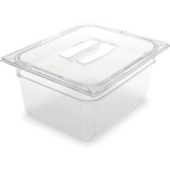 10222B07 StorPlus™ Polycarbonate Food Pan 1/2 Size, 6" Deep - Clear