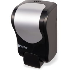 S970BKSS Summit Rely® Manual Soap & Sanitizer Dispenser, Liquid & Lotion, 900 mL, Black/Stainless Steel  - Stainless Steel