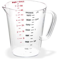 4314407 Commercial  Measuring Cup 1/2 gal - Clear