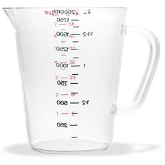 4314407 Commercial  Measuring Cup 1/2 gal - Clear