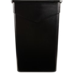 Space Saving Slim Profile Trash Can, 23 Gallon Waste Container with Swing  Lid