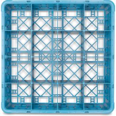 RG1614 OptiClean™ 16-Compartment Divided Glass Rack 3.25 - Carlisle Blue