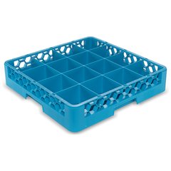 RG1614 OptiClean™ 16-Compartment Divided Glass Rack 3.25 - Carlisle Blue