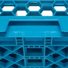 RG1614 OptiClean™ 16-Compartment Divided Glass Rack 3.25 - Carlisle Blue