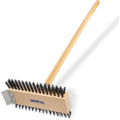 4002600 Sparta® Broiler Master Grill Brush & Scraper with Handle 30.5"