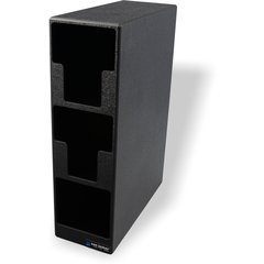 L2202 Lid and Straw Tower 3- Slot 20.25" x 7.25" x 15.25" - Black  - Black