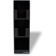 L2202 Lid and Straw Tower 3- Slot 20.25" x 7.25" x 15.25" - Black  - Black