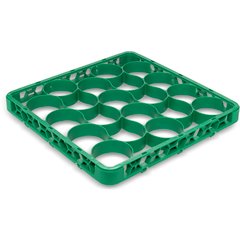 REW20SC09 OptiClean™ NeWave™ Color-Coded Short Glass Rack Extender 20 Compartment - Green