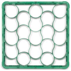 REW20SC09 OptiClean™ NeWave™ Color-Coded Short Glass Rack Extender 20 Compartment - Green