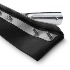 36324C00 24" Curved End Black Rubber Squeegee 24" - Black
