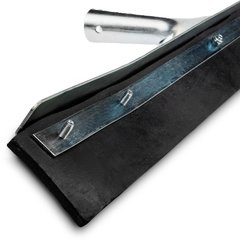 36324C00 24" Curved End Black Rubber Squeegee 24" - Black