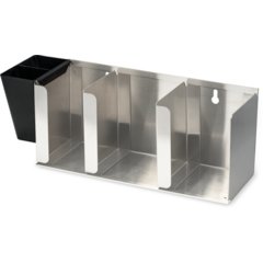 L1014 Adjustable Lid Organizer 3 Stack - Stainless Steel  - Silver
