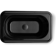 3068703 StorPlus™ Polycarbonate Food Pan 1/9 Size, 4" Deep - Black