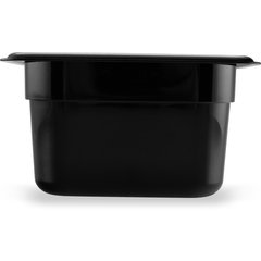 3068703 StorPlus™ Polycarbonate Food Pan 1/9 Size, 4" Deep - Black