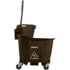 8690401 OmniFit™ 35qt Mop Bucket Combo: Side Press Wringer 35qt - Brown