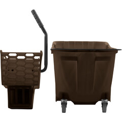 8690401 OmniFit™ 35qt Mop Bucket Combo: Side Press Wringer 35qt - Brown