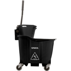 8690403 OmniFit™ 35qt Mop Bucket Combo: Side Press Wringer 35qt - Black