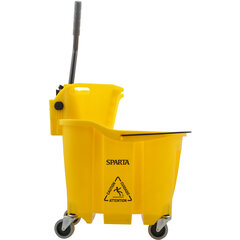 8690404 OmniFit™ 35qt Mop Bucket Combo: Side Press Wringer 35qt - Yellow