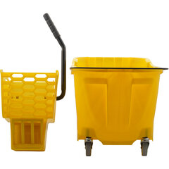 8690404 OmniFit™ 35qt Mop Bucket Combo: Side Press Wringer 35qt - Yellow