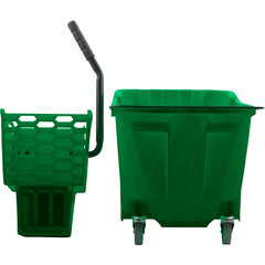 8690409 OmniFit™ 35qt Mop Bucket Combo: Side Press Wringer 35qt - Green