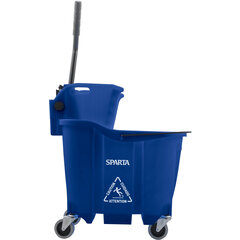 8690414 OmniFit™ 35qt Mop Bucket Combo: Side Press Wringer 35qt - Blue